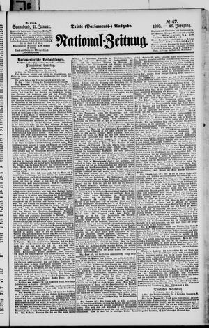 Nationalzeitung vom 21.01.1893