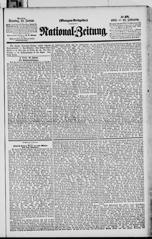 Nationalzeitung on Jan 22, 1893