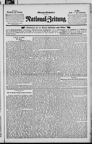 Nationalzeitung vom 24.01.1893