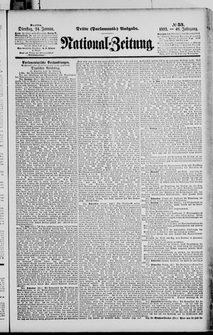 Nationalzeitung on Jan 24, 1893