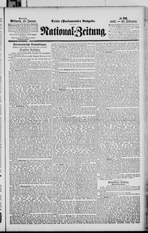 Nationalzeitung on Jan 25, 1893