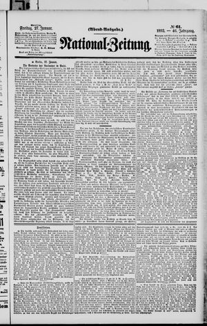 National-Zeitung vom 27.01.1893
