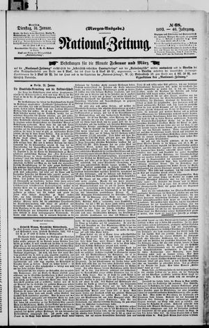 Nationalzeitung vom 31.01.1893