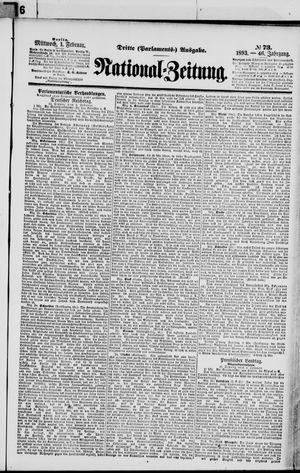Nationalzeitung vom 01.02.1893