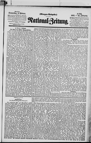 Nationalzeitung vom 02.02.1893