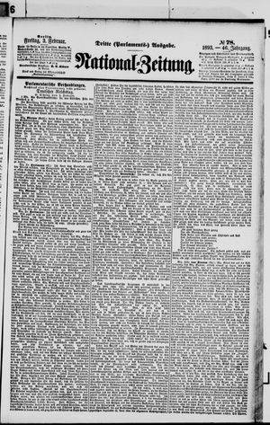 Nationalzeitung on Feb 3, 1893