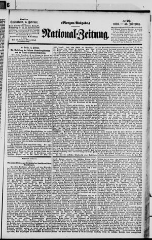 Nationalzeitung on Feb 4, 1893