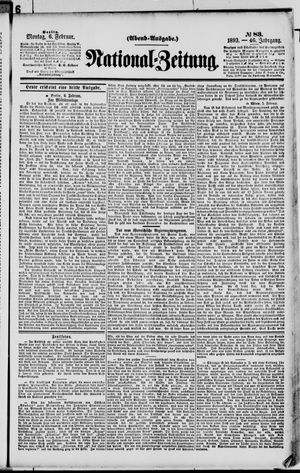 Nationalzeitung on Feb 6, 1893
