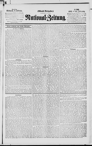 Nationalzeitung vom 08.02.1893