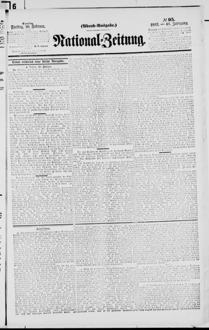 Nationalzeitung vom 10.02.1893