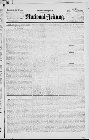 Nationalzeitung on Feb 11, 1893