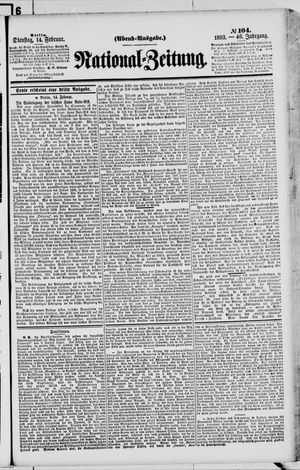 Nationalzeitung vom 14.02.1893