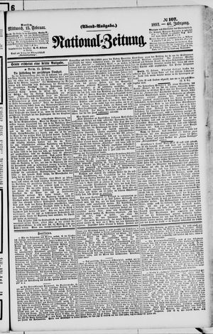 Nationalzeitung vom 15.02.1893