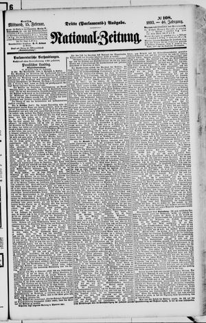 Nationalzeitung vom 15.02.1893