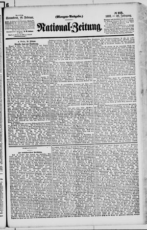 Nationalzeitung vom 18.02.1893