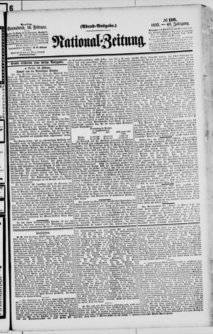 Nationalzeitung vom 18.02.1893