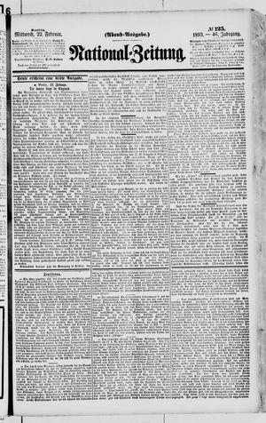 Nationalzeitung on Feb 22, 1893