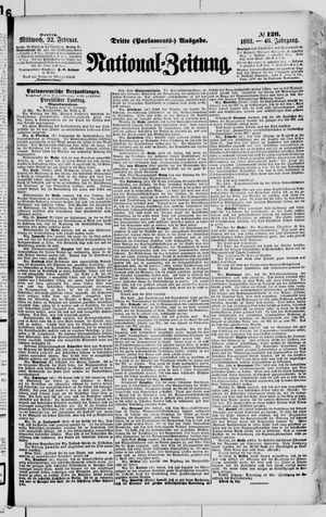 Nationalzeitung on Feb 22, 1893