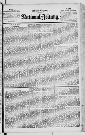 Nationalzeitung vom 25.02.1893
