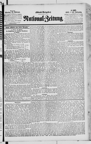 Nationalzeitung on Feb 27, 1893