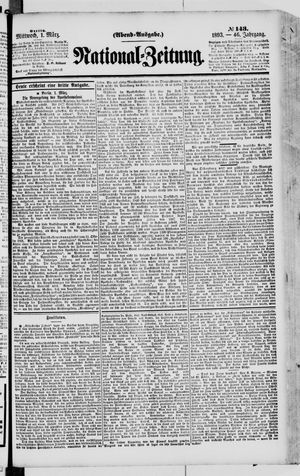 Nationalzeitung vom 01.03.1893
