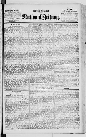 Nationalzeitung vom 09.03.1893