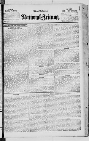 Nationalzeitung on Mar 10, 1893