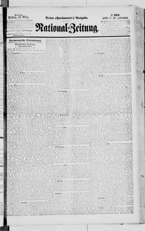 Nationalzeitung vom 10.03.1893