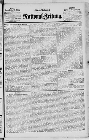 Nationalzeitung on Mar 18, 1893