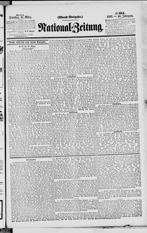 Nationalzeitung vom 21.03.1893