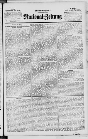 Nationalzeitung vom 25.03.1893