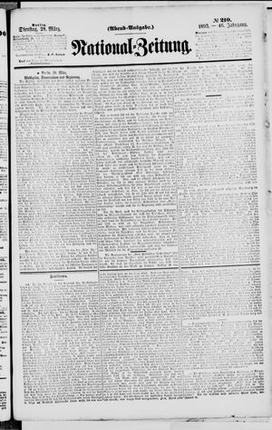 Nationalzeitung vom 28.03.1893