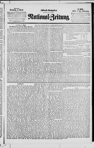 Nationalzeitung vom 04.04.1893