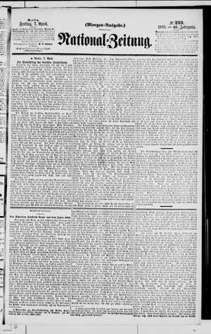 Nationalzeitung vom 07.04.1893