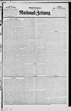 Nationalzeitung vom 07.04.1893