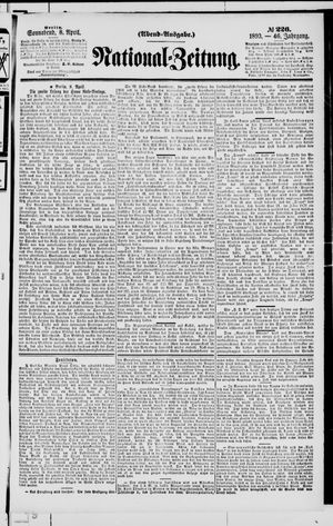 Nationalzeitung vom 08.04.1893