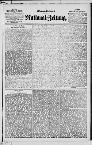 Nationalzeitung vom 15.04.1893