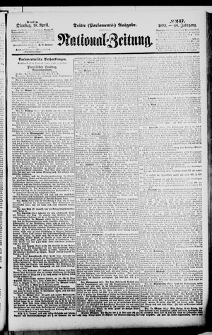 Nationalzeitung vom 18.04.1893
