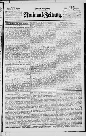 Nationalzeitung on Apr 19, 1893