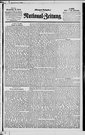 Nationalzeitung vom 22.04.1893