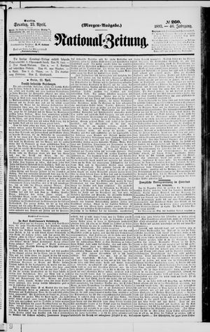 Nationalzeitung vom 23.04.1893