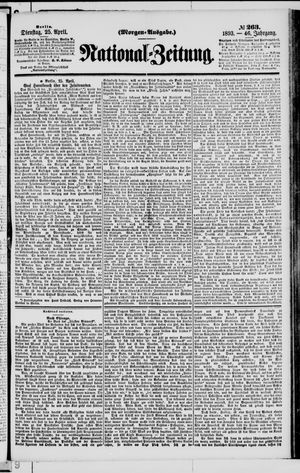 Nationalzeitung vom 25.04.1893