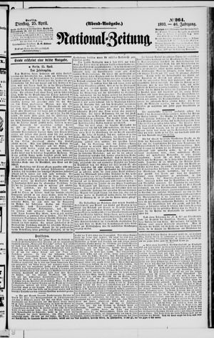Nationalzeitung on Apr 25, 1893