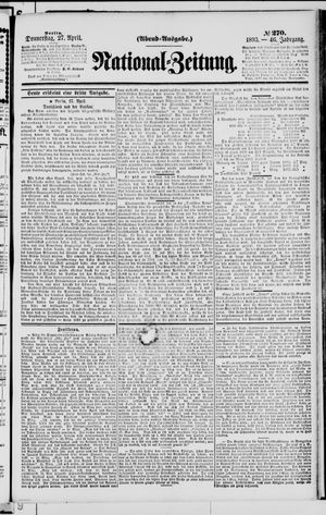 Nationalzeitung vom 27.04.1893