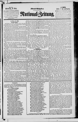 Nationalzeitung vom 10.05.1893
