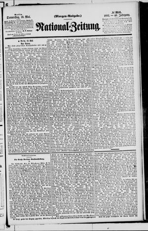 Nationalzeitung on May 18, 1893