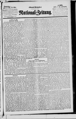 Nationalzeitung vom 25.05.1893