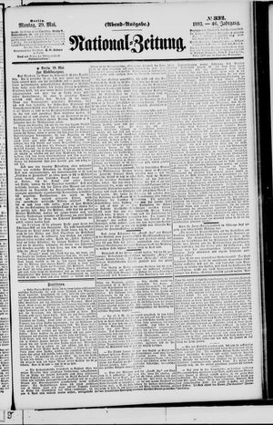 Nationalzeitung vom 29.05.1893