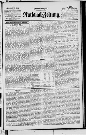 Nationalzeitung vom 31.05.1893