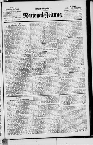 Nationalzeitung vom 06.06.1893
